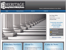 Tablet Screenshot of heritagefiduciary.com